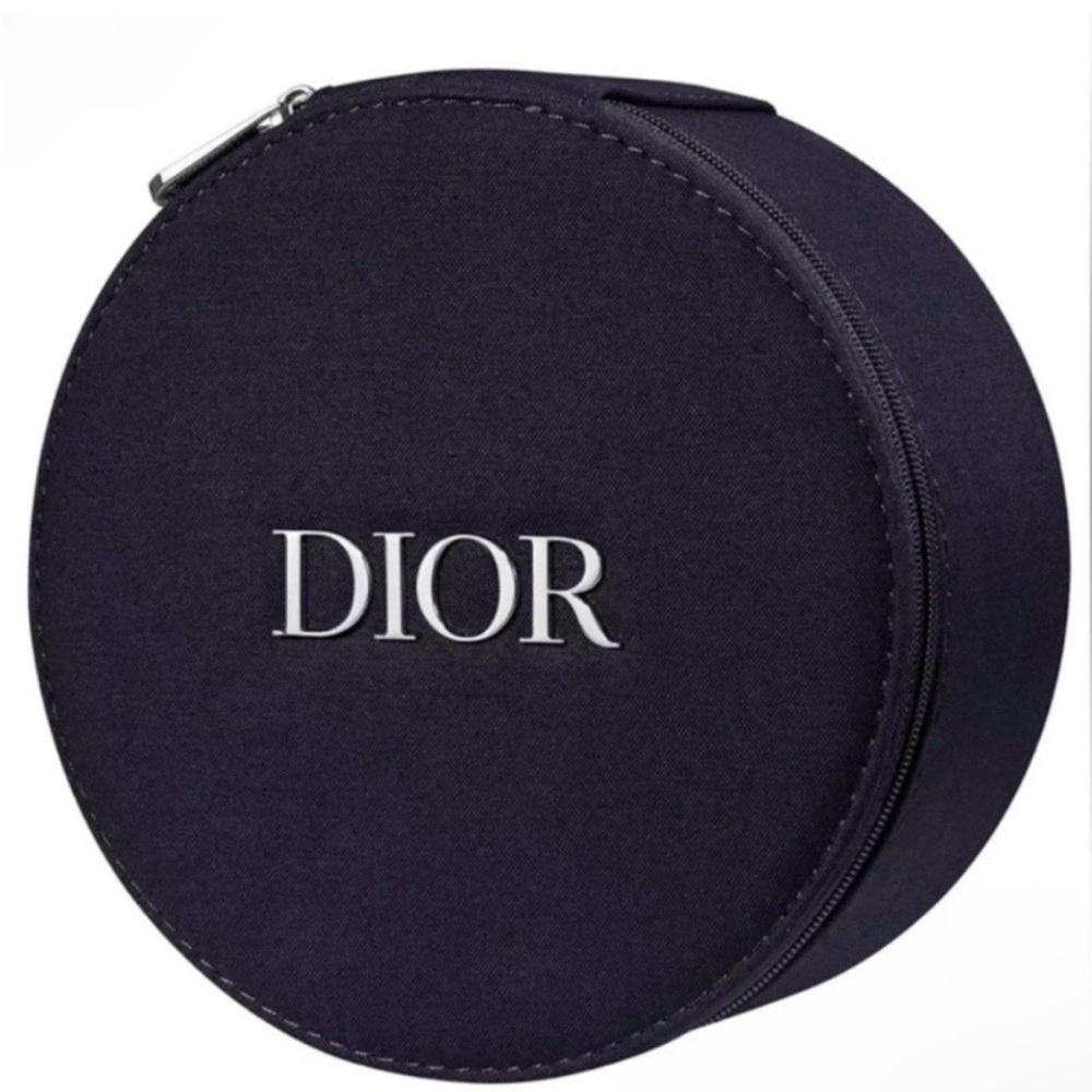 Dior Black Round Accessory Case
